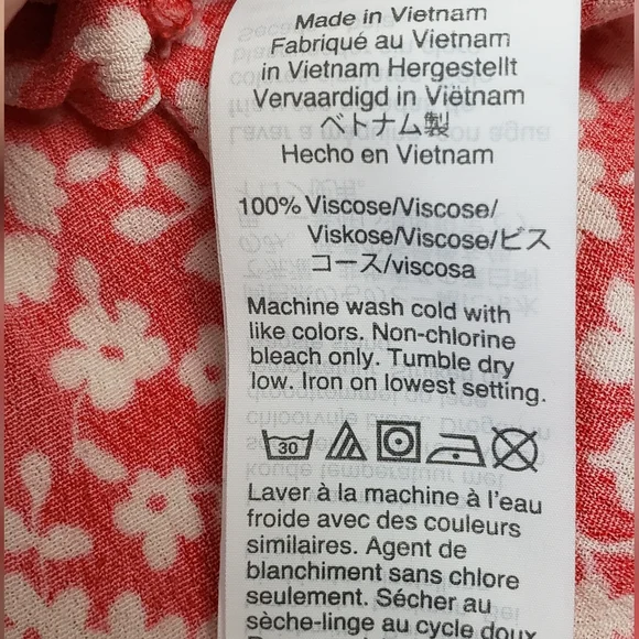 J. Crew Floral Button Front Tiered Shirtdress Tossed Bouquet Cottagecore - Picture 12 of 13